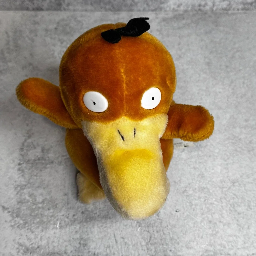 Vintage 1998 Nintendo Psyduck Pokemon Platypus Basic Plush Hasbro 7 Inch